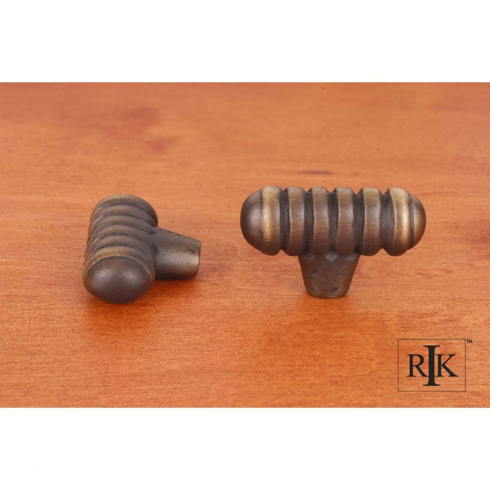 Distressed Large Ribbed Knob