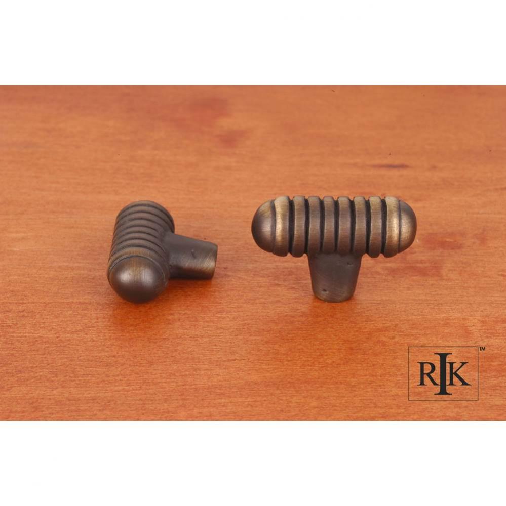 Distressed Small Ribbed Knob