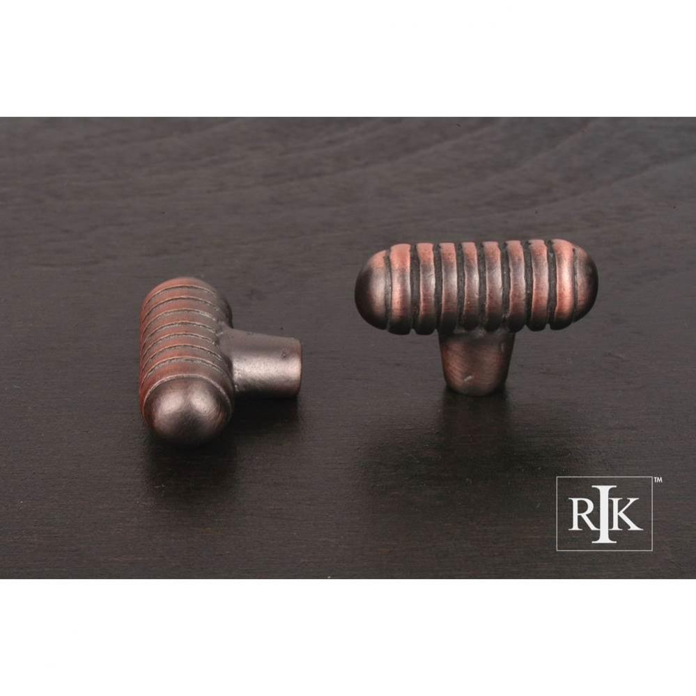 Distressed Small Ribbed Knob