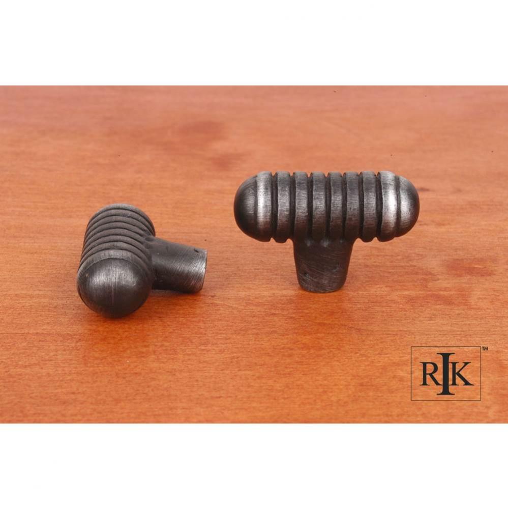 Distressed Small Ribbed Knob