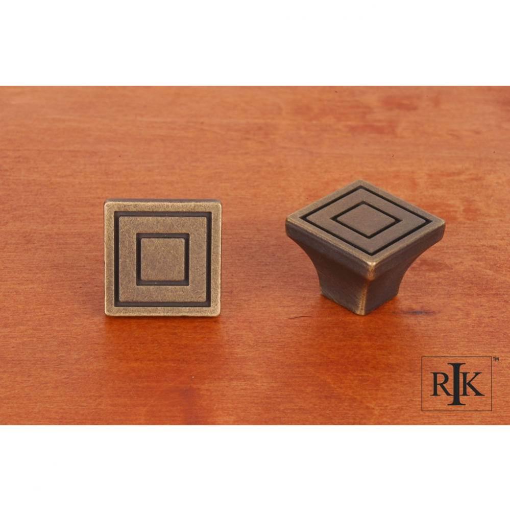 Large Contemporary Square Knob