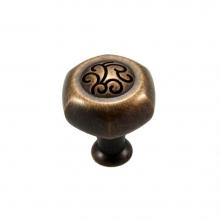 RK International CK 115-BE - Palermo Hexagon Knob