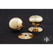 RK International CK 3217 T - Small Plain Knob with Detachable Back Plate