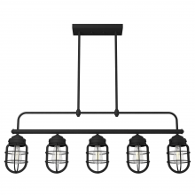 STARKLAKE 5 LIGHT LINEAR CHANDELIER