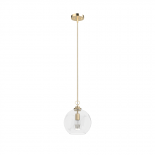 Hunter 19559 - Hunter High Oaks Alturas Gold with Seeded Glass 1 Light Pendant Ceiling Light Fixture