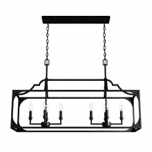 HIGHLAND HILL 8 LIGHT LINEAR CHANDELIER