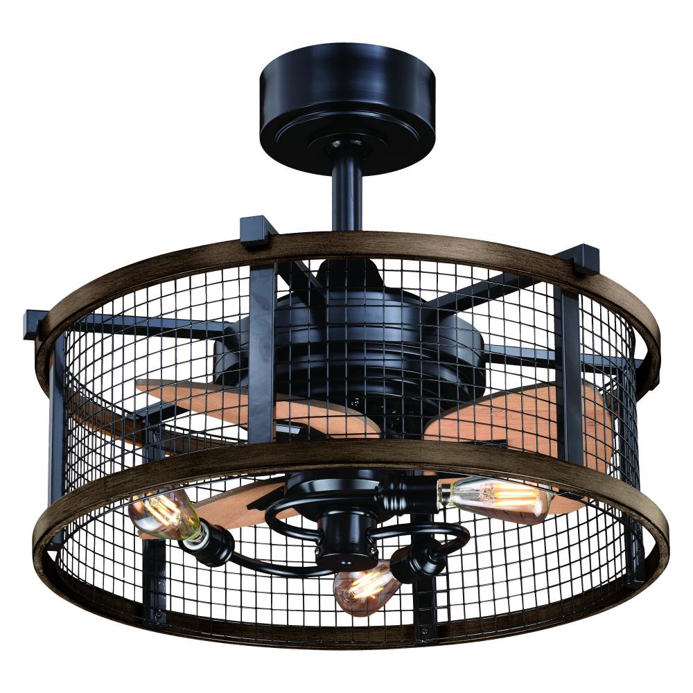 Humboldt 21-in LED Ceiling Fan Oil Rubbed Bronze and Burnished Teak