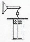 9&#34; glasgow wall mount with straight arm