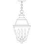 10&#34; inverness pendant with glass roof