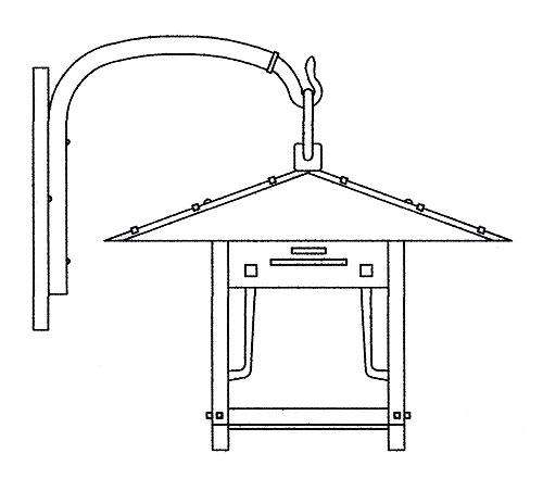 17&#34; pagoda wall bracket