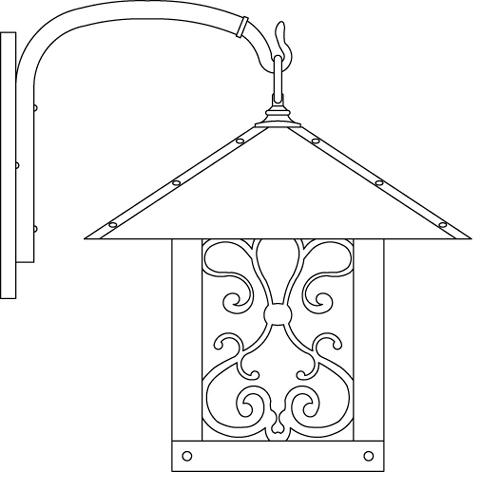 16&#34; timber ridge wall bracket with ashbury  filigree