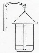 Arroyo Craftsman BB-14TLGW-BK - 14" berkeley tall-long body wall mount