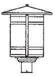 Arroyo Craftsman BP-14LGW-BK - 14" berkeley long body post mount