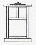 Arroyo Craftsman MC-10EGW-BK - 10" mission column mount without overlay (empty)