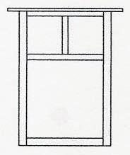 Arroyo Craftsman MW-15TGW-BK - 15" mission flush wall mount with T-bar overlay