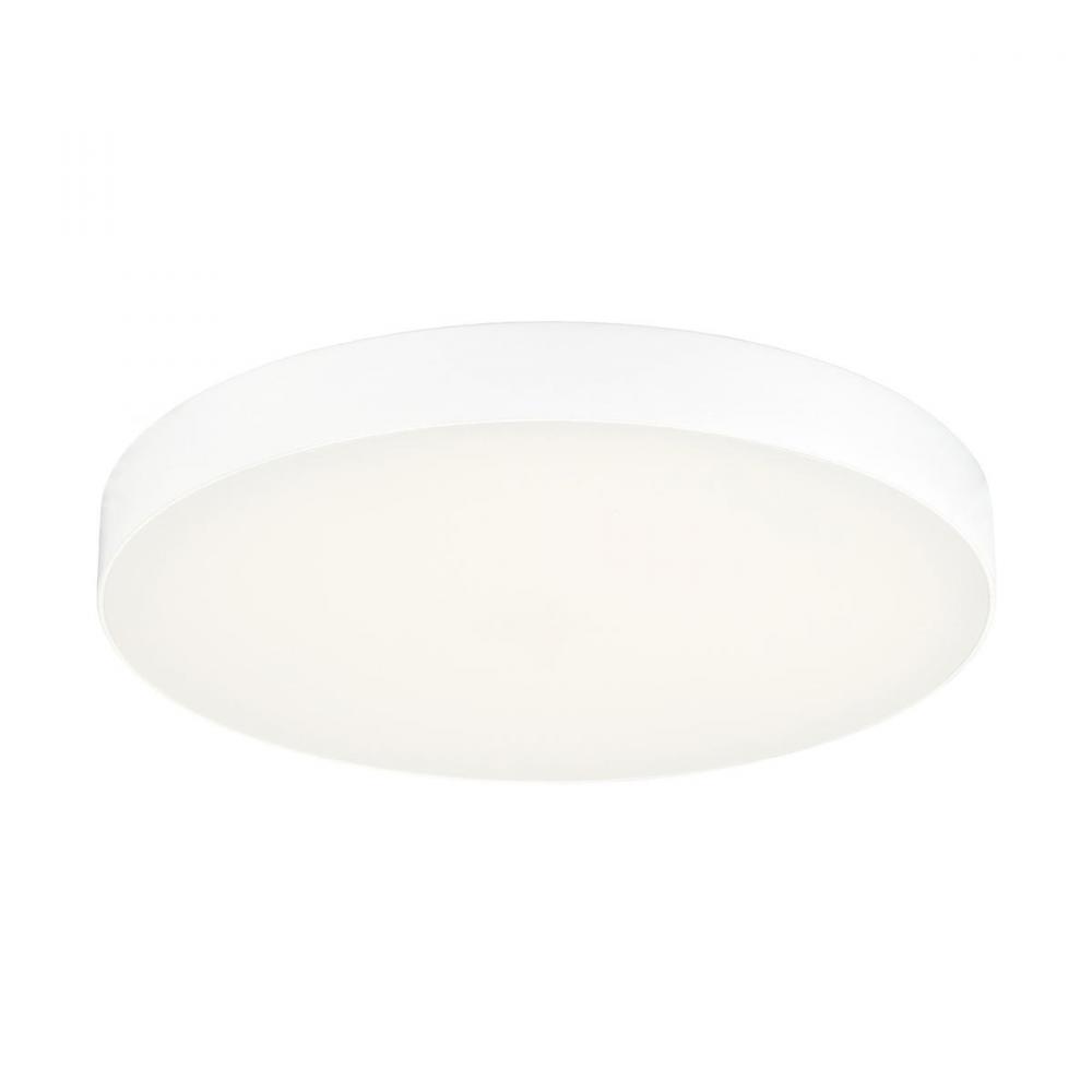 JESCO Flush Mount LED 7&#34; Round Trimless Rim 15W 3000K 90CRI WH