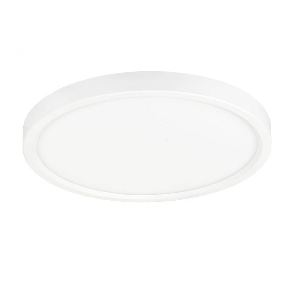 JESCO Flush Mount LED 7&#34; Round Slim Trim 15W 5CCT 90CRI WH