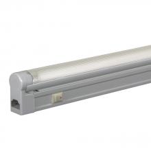 Jesco SG5A-21SW/64-SV - Sleek Plus T5 3-Wire Fluorescent Fixture W/ Rocker Switch