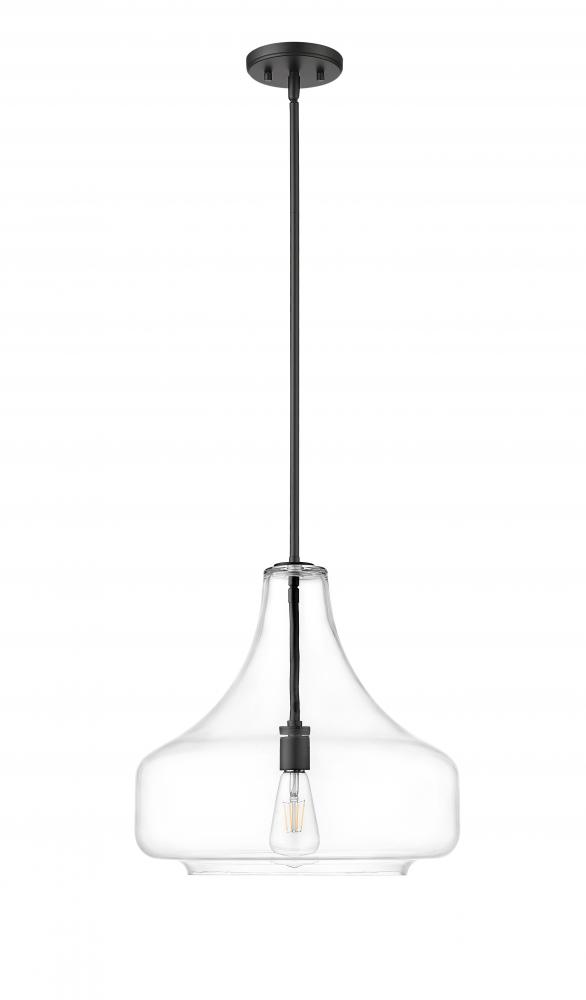 Madelynn 1-Light Pendant light Matte Black