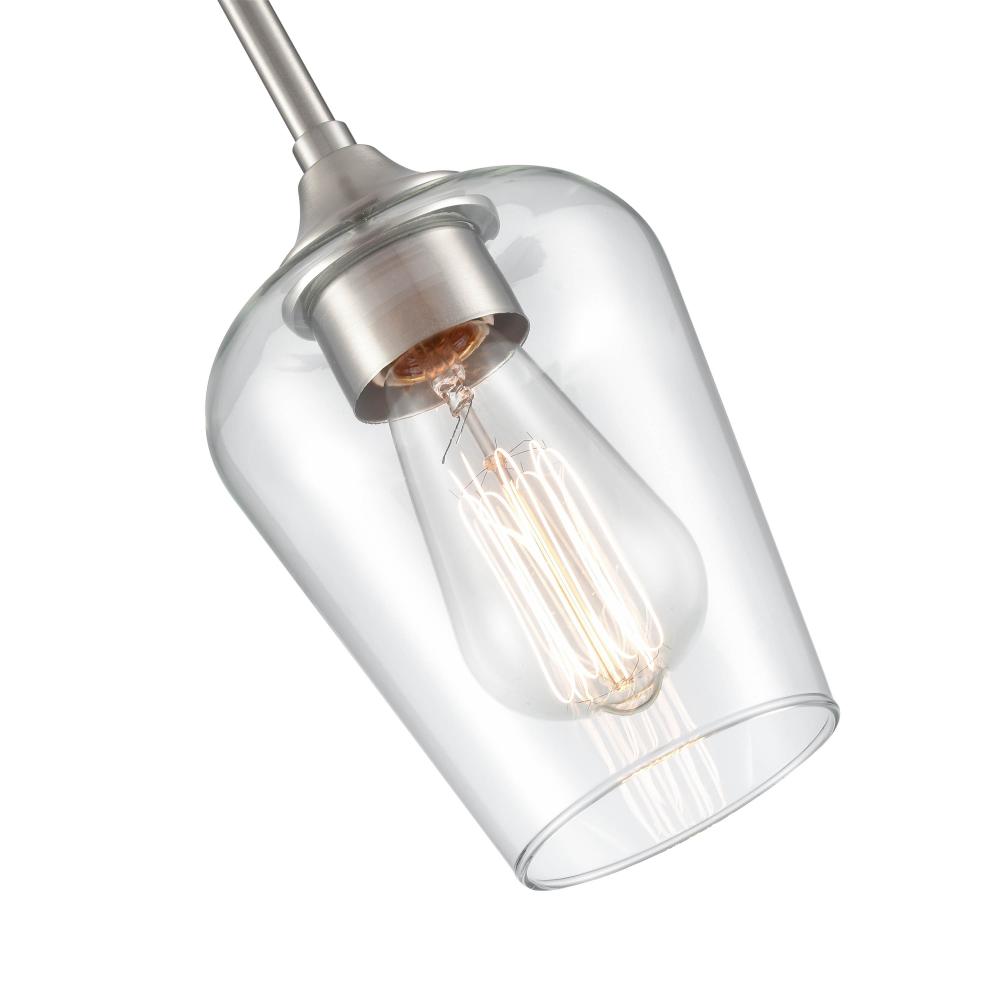 Ashford 1-Light Mini-Pendant light Brushed Nickel