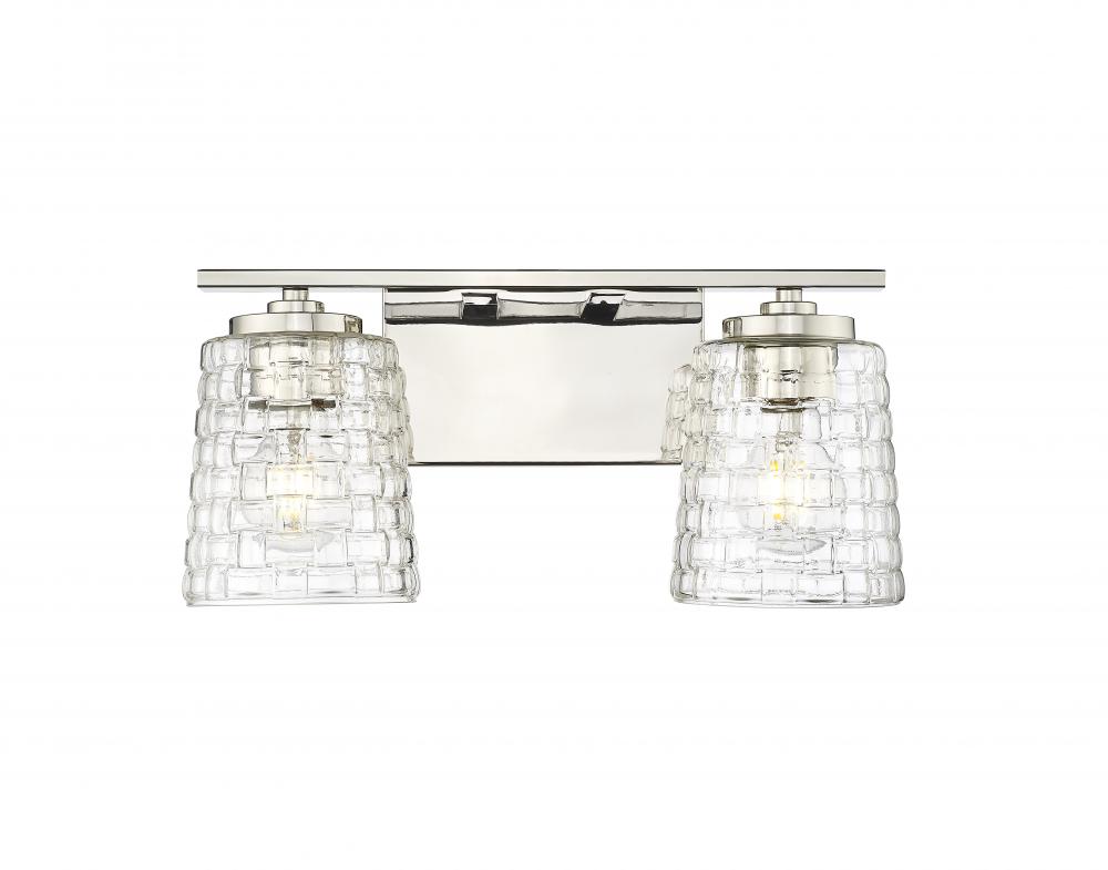 Saben 2-Light Vanity Polished Nickel