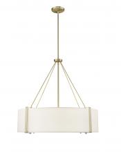 Millennium 28206-MG/WH - Telfar 6-Light Pendant Light Modern Gold/White