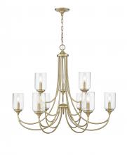 Millennium 22409-VB - Waddingham 9-Light Chandelier Ceiling Light Vintage Brass