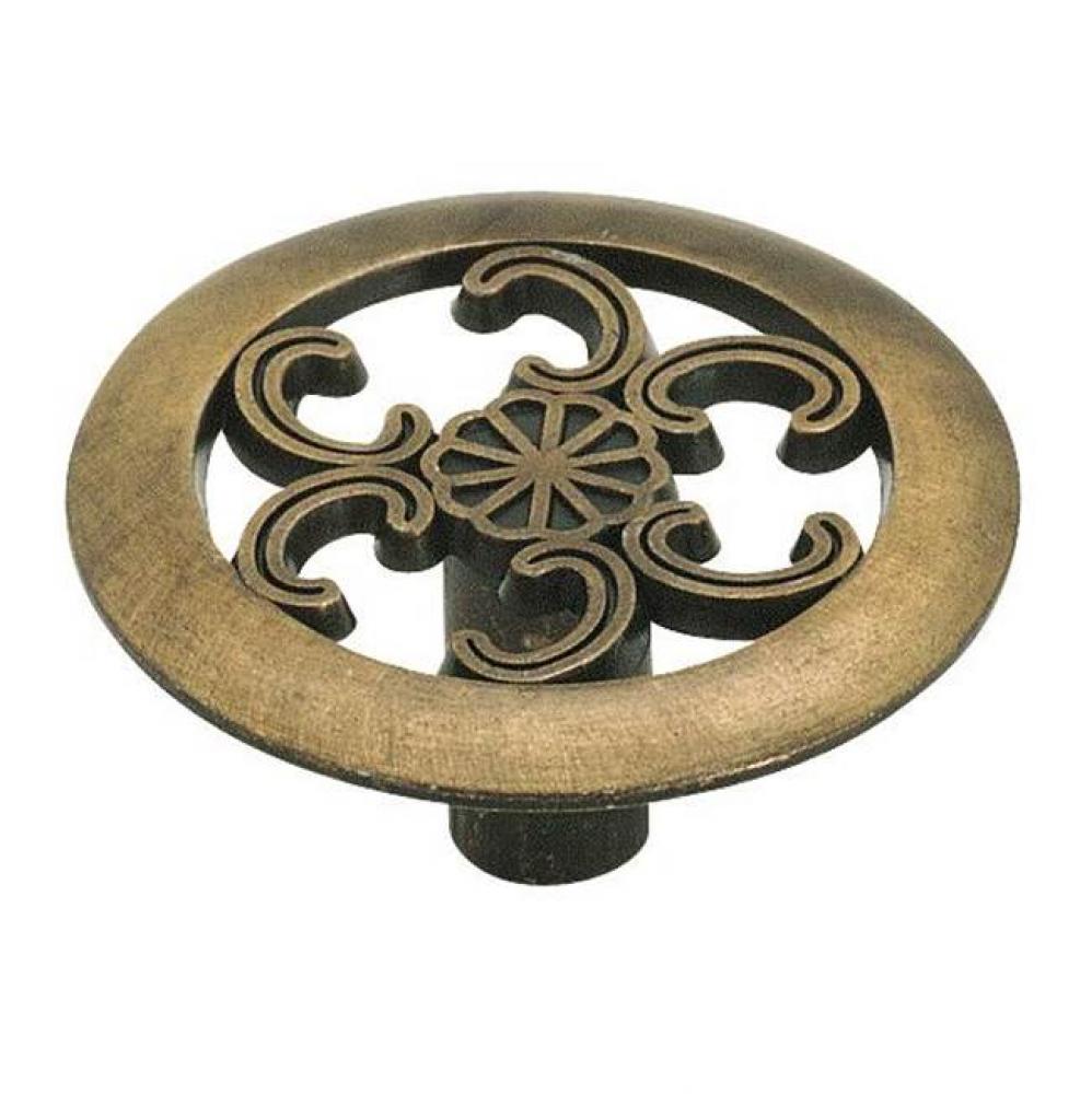 Allison Value 1-1/2 in (38 mm) Diameter Antique Brass Cabinet Knob