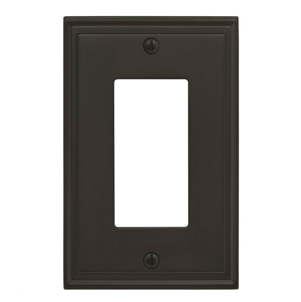 Mulholland 1 Rocker Black Bronze Wall Plate