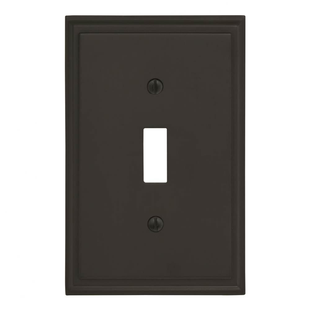 Mulholland 1 Toggle Black Bronze Wall Plate