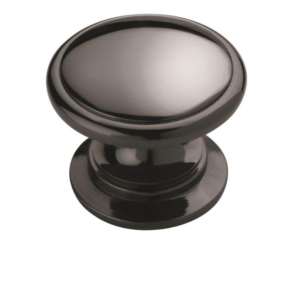 Allison Value 1-1/4 in (32 mm) Diameter Black Nickel Cabinet Knob