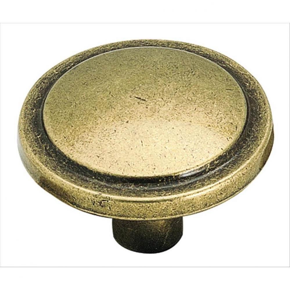 Allison Value 1-1/4 in (32 mm) Diameter Burnished Brass Cabinet Knob