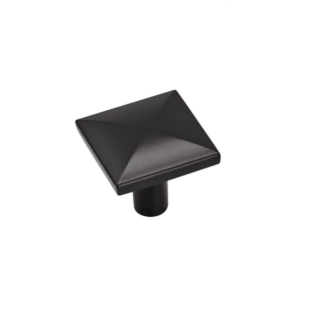 Extensity 1-1/8 in (29 mm) Length Matte Black Cabinet Knob