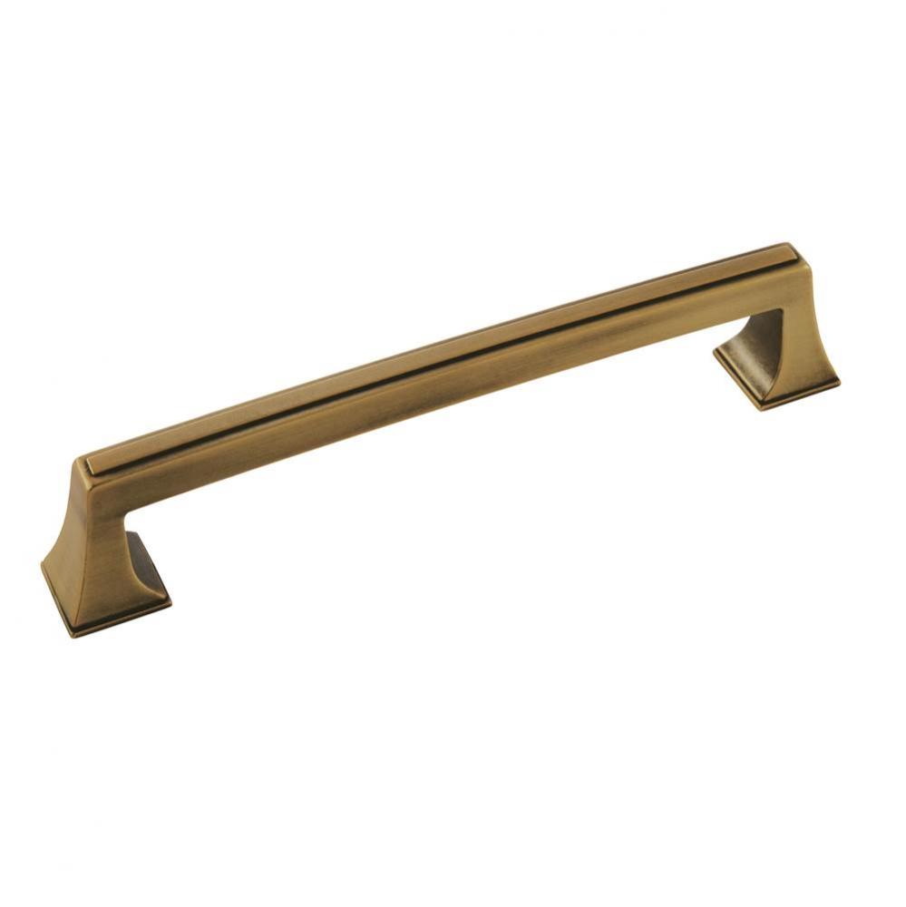 Mulholland 6-5/16 in (160 mm) Center-to-Center Gilded Bronze Cabinet Pull