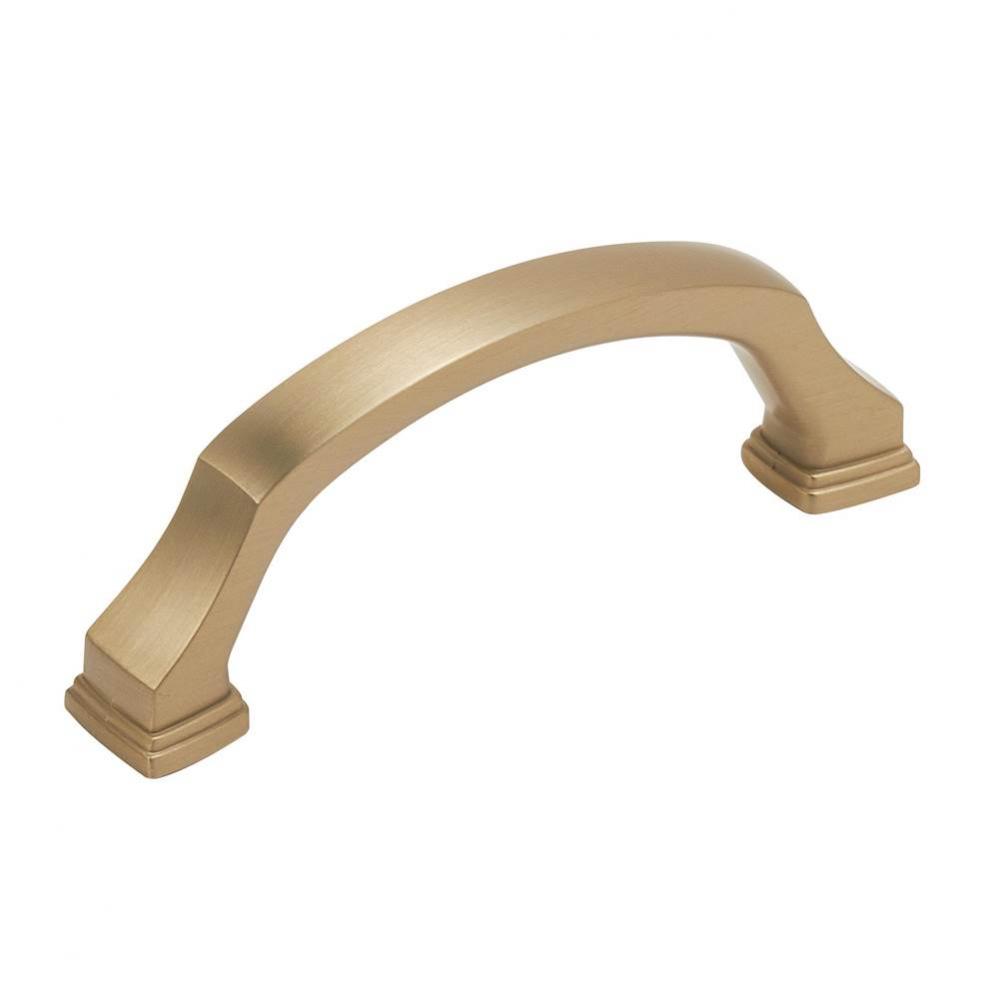 Revitalize 3 in (76 mm) Center-to-Center Golden Champagne Cabinet Pull