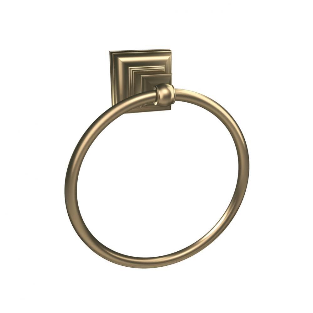 Markham 6-7/8 in (175 mm) Length Towel Ring in Golden Champagne