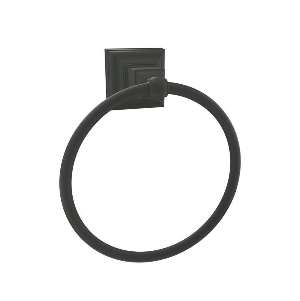 Markham 6-7/8 in (175 mm) Length Towel Ring in Matte Black