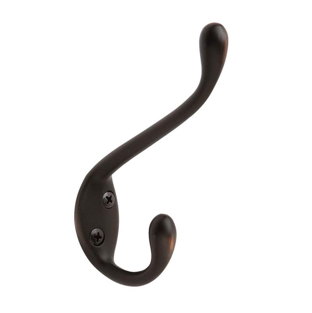 Large Oil-Rubbed Bronze Coat and Hat Hook