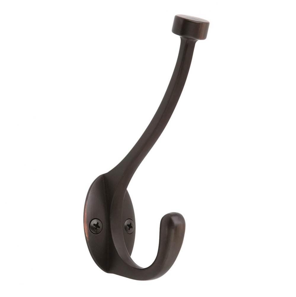 Pilltop Oil-Rubbed Bronze Coat and Hat Hook