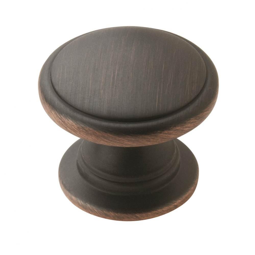 Allison Value 1-1/4 in (32 mm) Diameter Oil-Rubbed Bronze Cabinet Knob