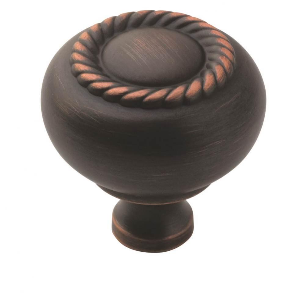 Allison Value 1-1/4 in (32 mm) Diameter Oil-Rubbed Bronze Cabinet Knob