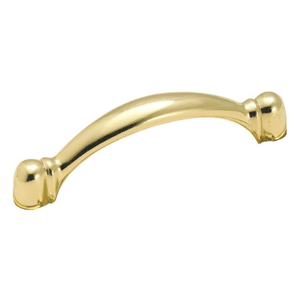 Allison Value 3 in (76 mm) Center-to-Center Polished Brass Cabinet Pull