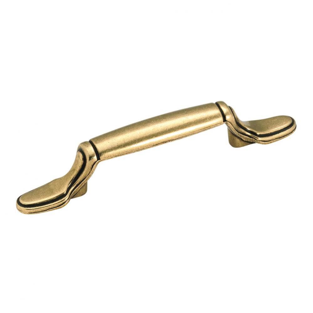 Allison Value 3 in (76 mm) Center-to-Center Regency Brass Cabinet Pull