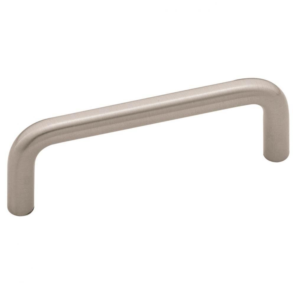 Brass Wire Pulls 3 in (76 mm) Center-to-Center Satin Nickel Cabinet Pull