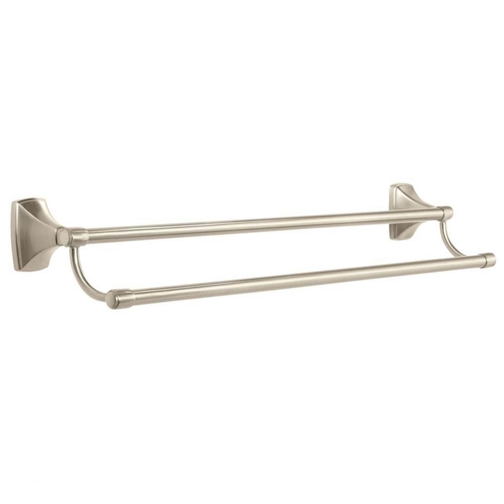 Clarendon 24 in (610 mm) Double Towel Bar in Satin Nickel