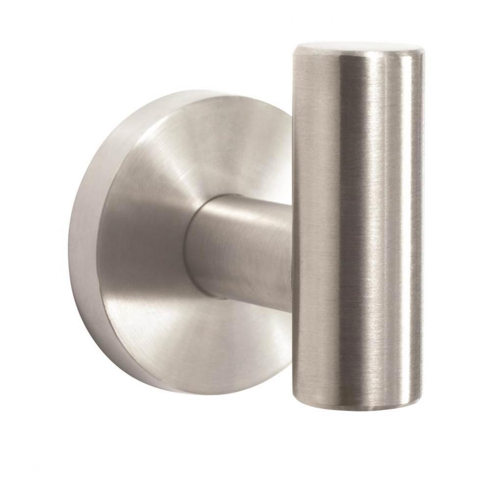 Arrondi Single Robe Hook in Stainless Steel