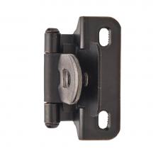 Amerock BPR8715ORB - 1/4 in (6 mm) Overlay Single Demountable, Partial Wrap Oil-Rubbed Bronze Hinge - 2 Pack