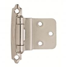 Amerock BPR342826 - 3/8in (10 mm) Inset Self-Closing, Face Mount Polished Chrome Hinge - 2 Pack