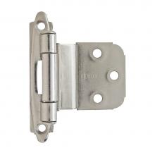 Amerock BPR762826 - 3/8in (10 mm) Inset Self-Closing, Face Mount Polished Chrome Hinge - 2 Pack