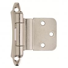 Amerock BPR792826 - 3/8in (10 mm) Inset Self-Closing, Face Mount Polished Chrome Hinge - 2 Pack